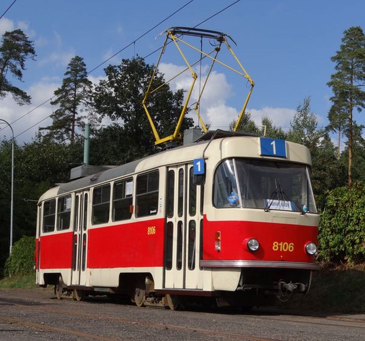 Tramvaj T3M v Liberci v Lidových sadech. Foto: Boveraclub