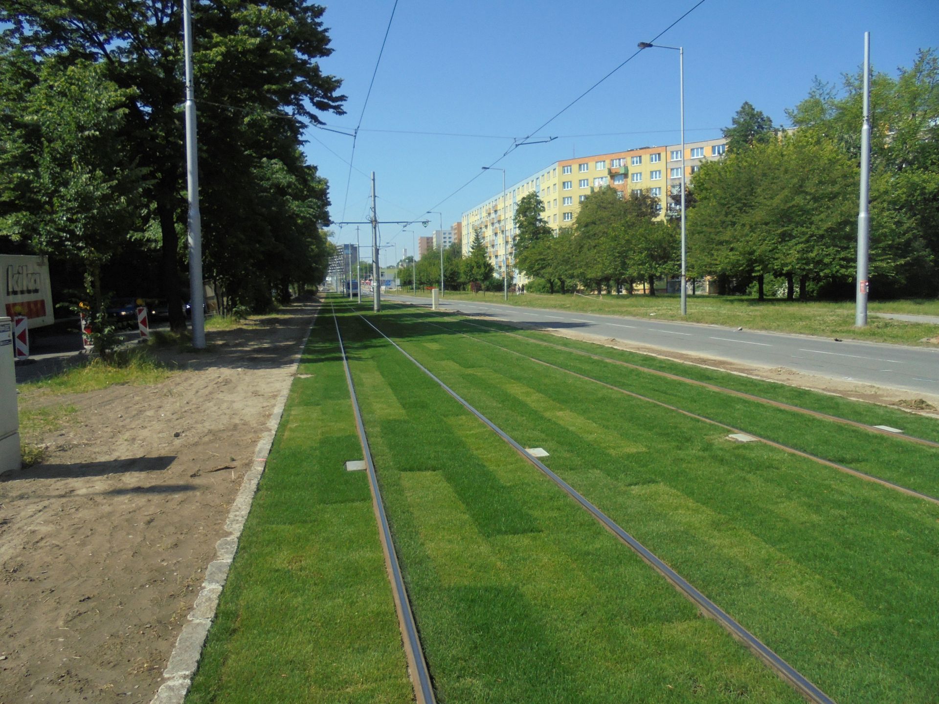 Ostrava, zatravněná trať ve Výškovické ulici, ilustrační foto. Pramen: DPO