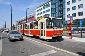 Nová tramvajová zastávka Pankrác. Foto: DPP
