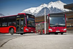 Veřejná doprava v Innsbrucku. Pramen: © IVB