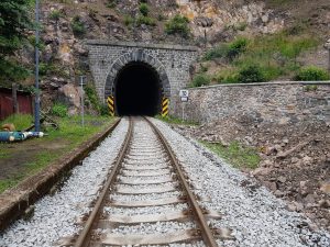 Oprava tratě Dubí - Moldava. Pramen: Správa železnic