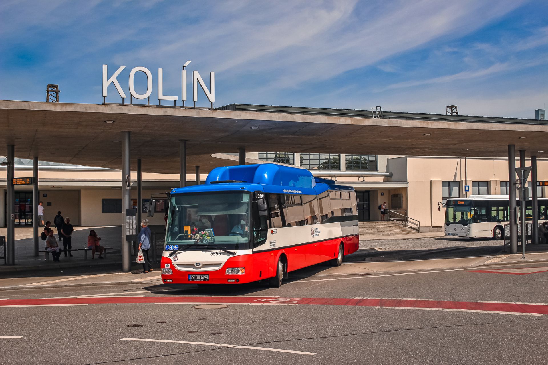 Autobusové nádraží Kolín. Pramen: ROPID