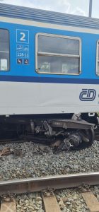 Srážka vlaků v Němčicích nad Hanou. Foto: Správa železnic