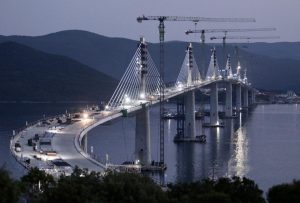 Nový most na Pelješac. Foto: twitterový účet Andreje Plenkoviče