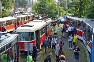 130. výročí zahájení provozu první elektrické tramvaje v Praze. Foto: Petr Hejna / DPP