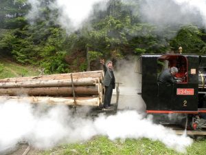 Provoz na historické lesní úvraťové železnici. Foto: Kysucké muzeum