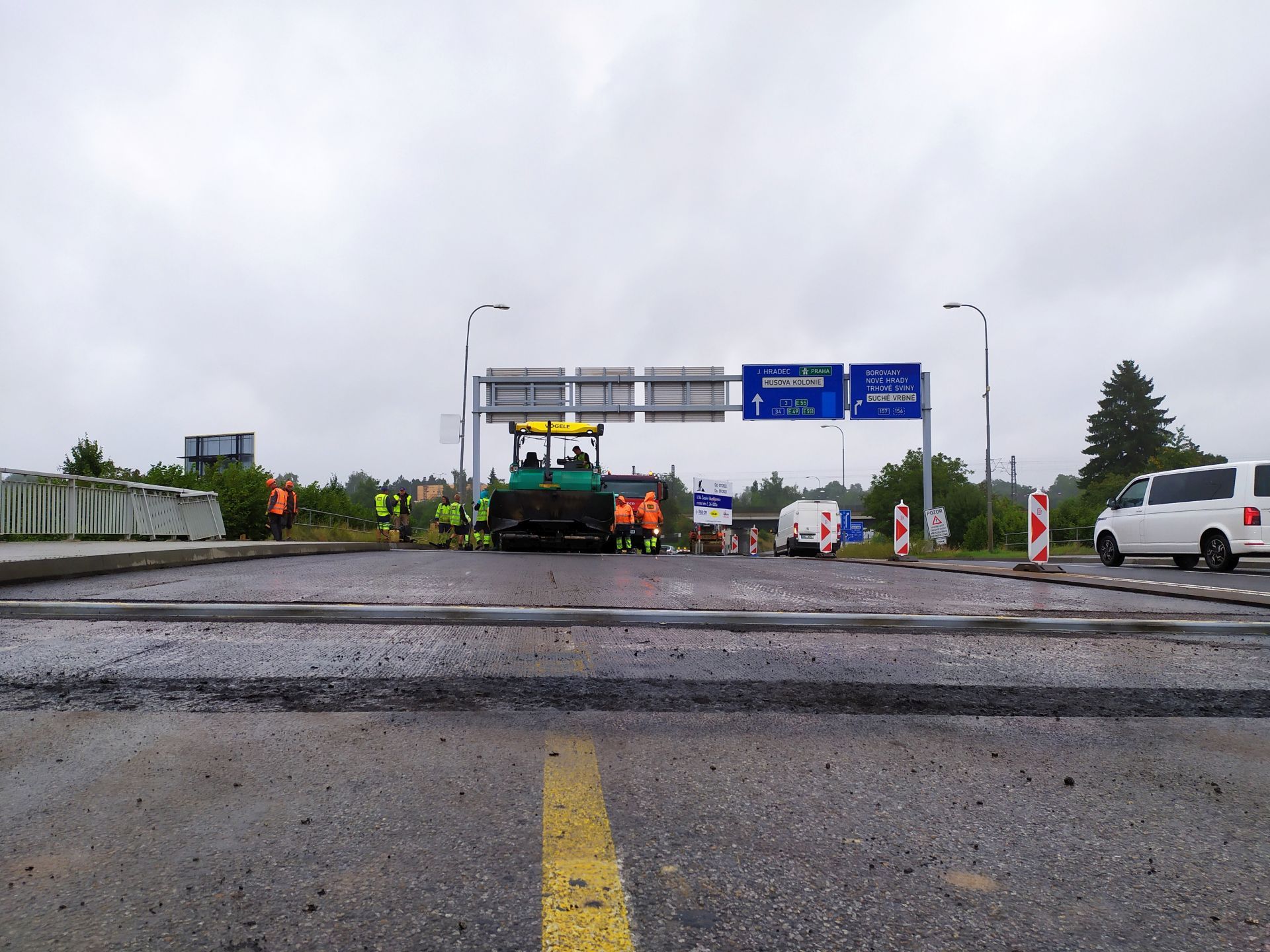 Oprava mostu v ulici Generála Píky (I/34), České Budějovice. Pramen: ŘSD