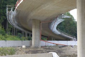 Betonování mostu na křižovatce Rádelský Mlýn. Foto: ŘSD