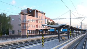 Vizualizace stanice Roudnice nad Labem po přestavbě. Foto: Správa železnic