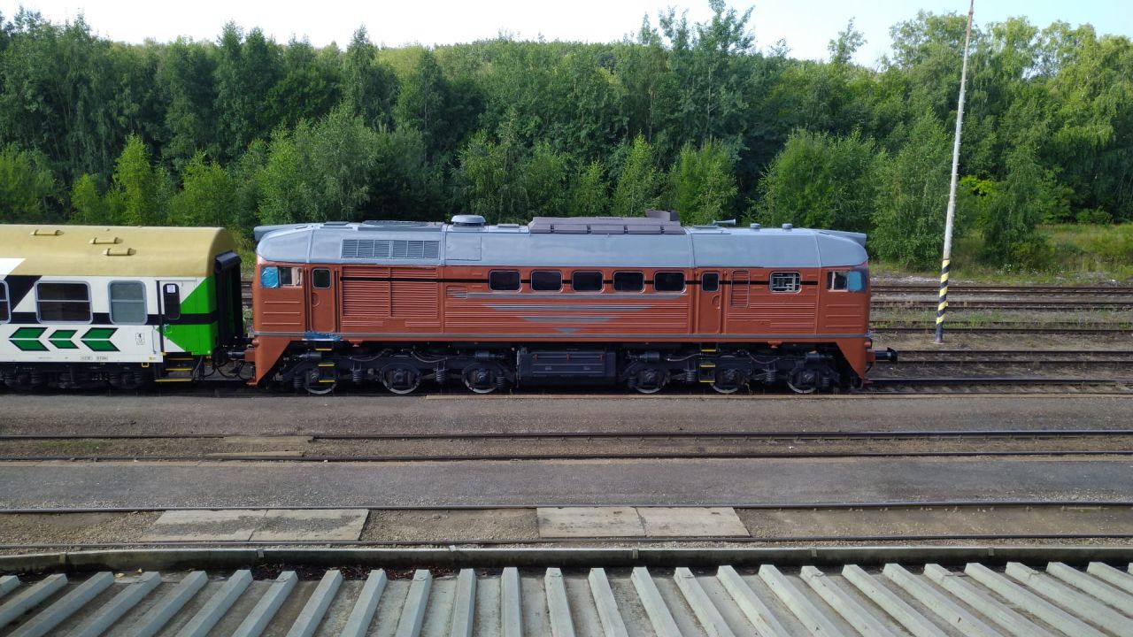Lokomotiva 781.592 Sergej společnosti Kladenská dopravní a strojní. Foto: KDS