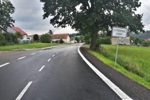 Opravená silnice I/19 v úseku Simtany - Stříbrné Hory
