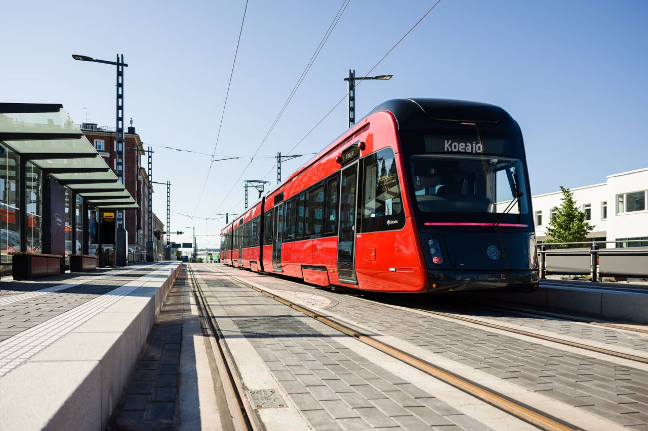 Tramvaje v Tampere. Foto: Tampereen Ratikka