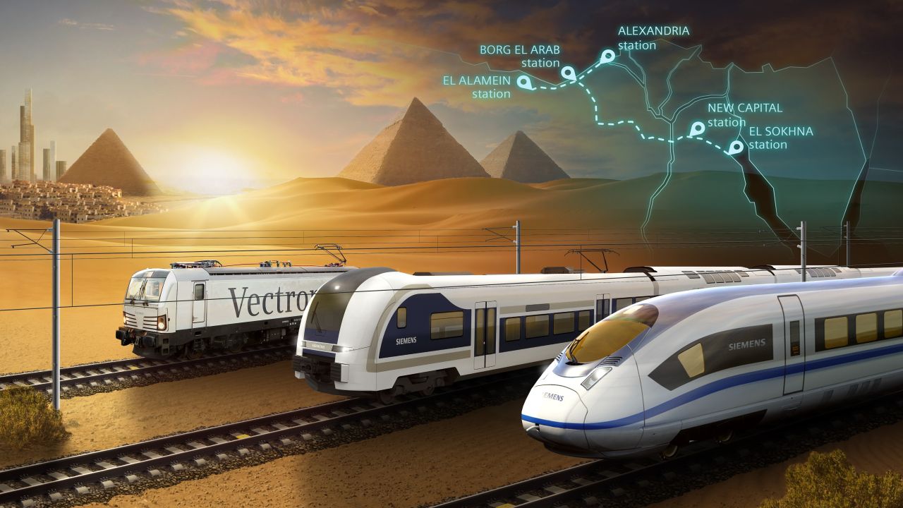 Siemens podepsal dohodu o výstavbě vysokorychlostních tratí v Egyptě. Foto: Siemens Mobility