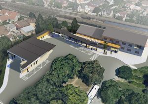 Vizualizace nového autobusového nádraží v Kuřimi. Foto: kurim.cz