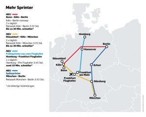 Infografika k rozšíření dálkové dopravy Deutsche Bahn. Foto: DB