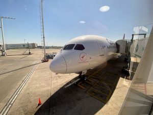 Boeing 787-9 před odletem z Buenos Aires. Foto: Qantas
