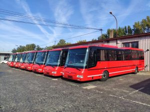 Autobusy SOR pro provoz v Bratislavském samosprávném kraji. Foto: Arriva