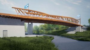 Nový most přes Ostravici. Vizualizace: Roman Koucký