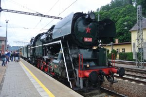 Parní lokomotiva 464.202 Rosnička. Pramen: České dráhy