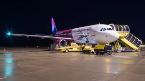 Airbus A320 společnosti Wizz Air. Foto: Letiště Pardubice