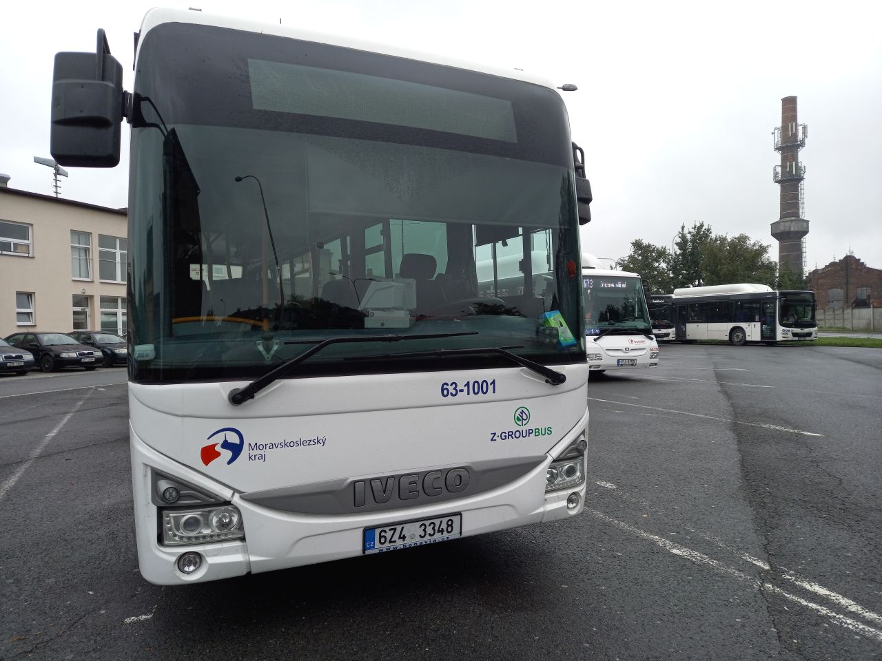 Autobus Iveco Crossway společnosti Z-Group Bus nasazený na tramvajovou výluku v Ostravě. Foto: Jan Meichsner / Zdopravy.cz