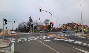 Oprava silnice I/55 v Kunovicích. Foto: Skanska