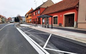 Oprava silnice I/55 v Kunovicích. Foto: Skanska