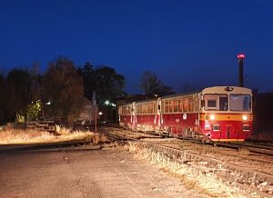 29. říjen 2021, zatím poslední den provozu na trati Čelákovice - Mochov. Pramen. Archiv KŽC Doprava