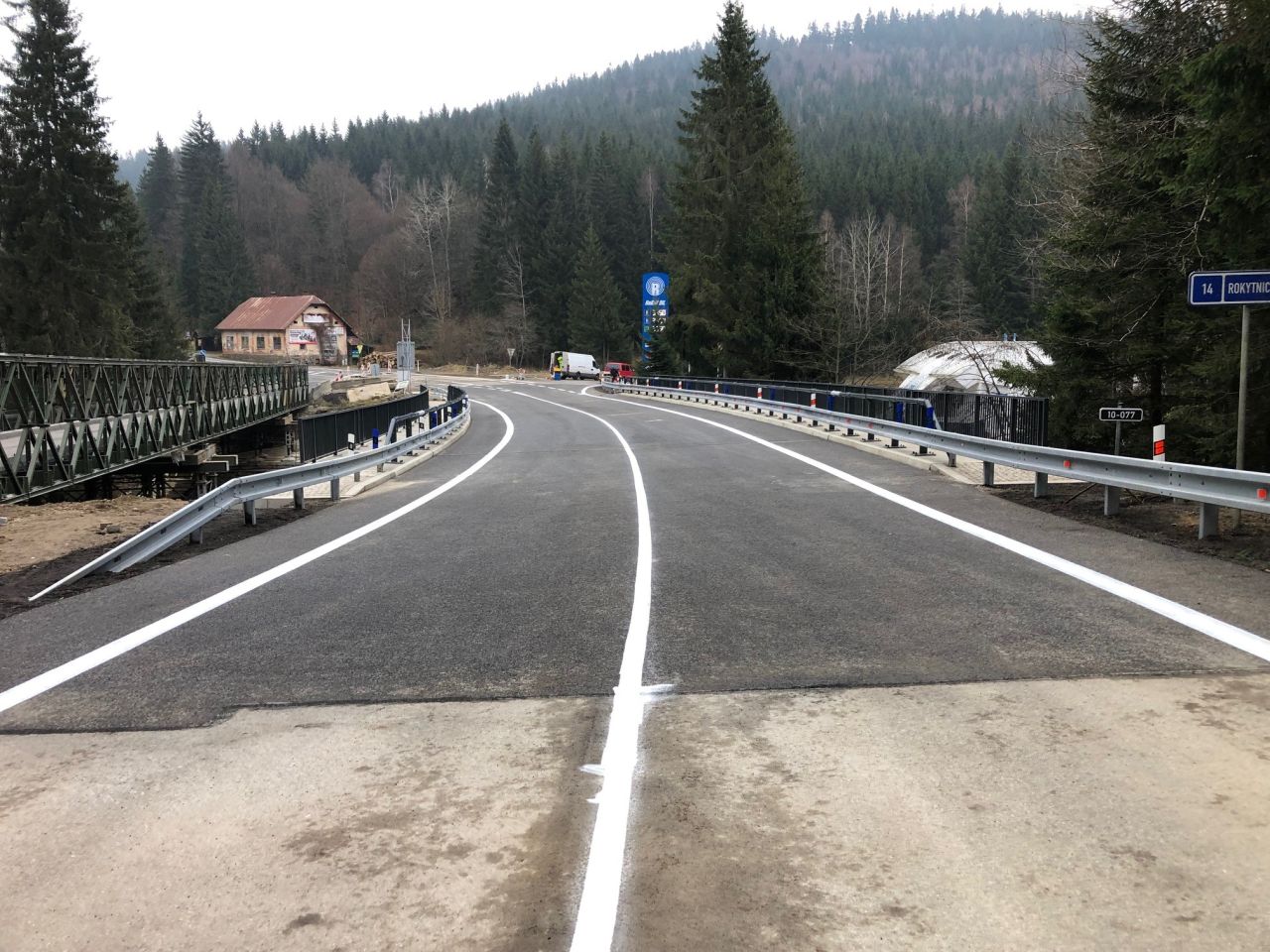Nový most na silnici I/10 u Harrachova. Foto: ŘSD