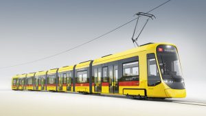 Nová tramvaj TINA od Stadleru pro Baselland Transport. Foto: BLT