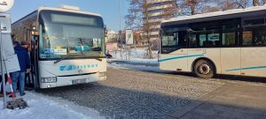 Náhradní autobusová doprava v Blansku. Autor: Zdopravy.cz/Jan Meichsner