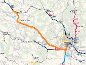 Trasa VRT Vysočina, fáze 1. Foto: Správa železnic