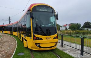 Nová tramvaj od Hyundai Rotem pro Varšavu. Foto: Tramwaje Warszawskie