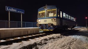 Poslední osobní vlak v Lužci nad Vltavou. Foto: Martin Hájek