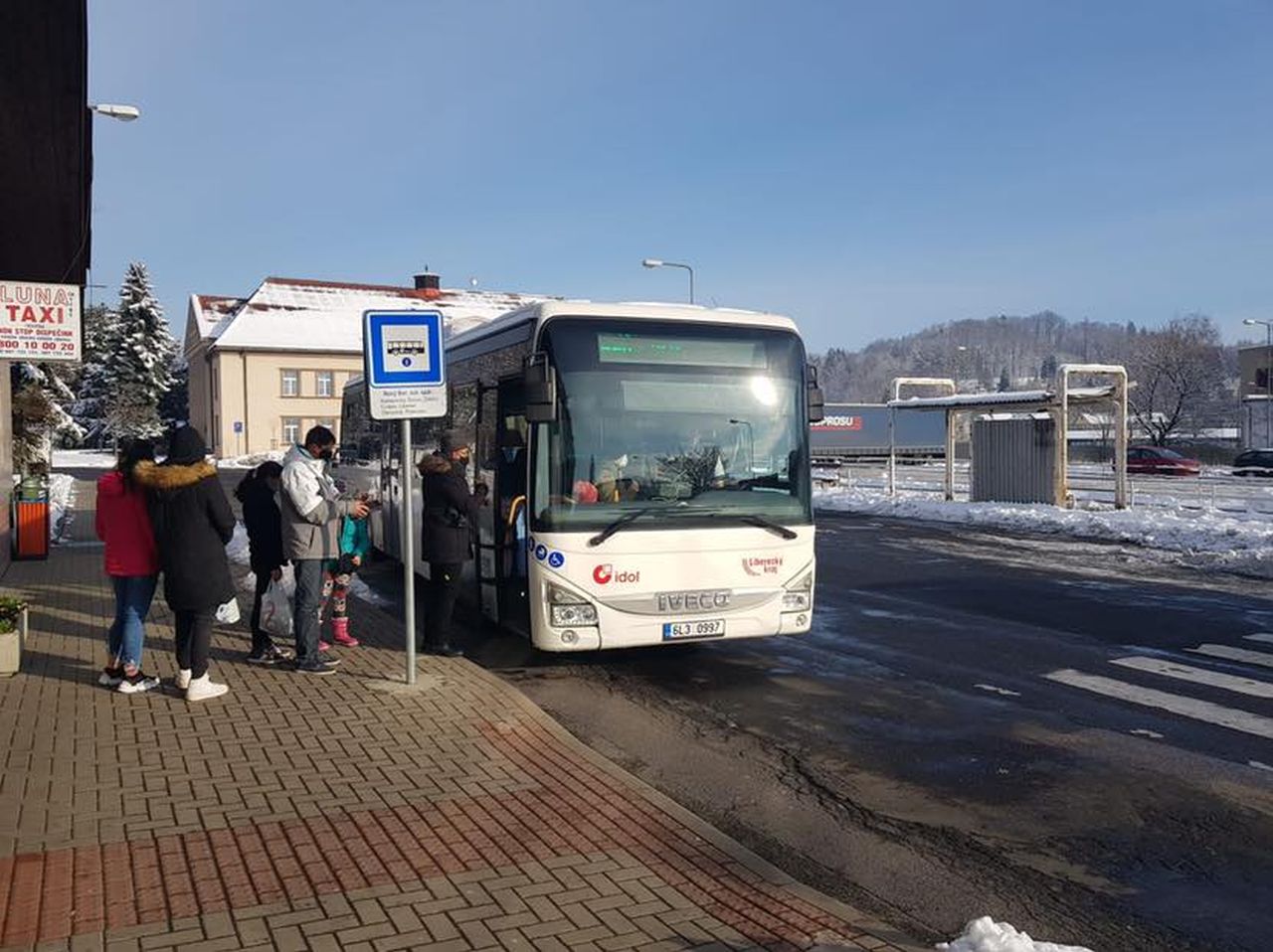 Autobusové nádraží v Novém Boru. Foto: IDOL