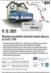 Plakát k sobotní akci na trati do Rožmitálu pod Třemšínem