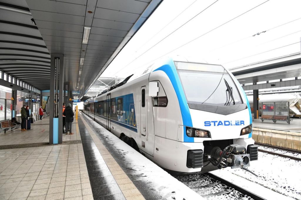 FLIRT Akku při zahájení testu v Berlíně. Foto: Stadler Rail