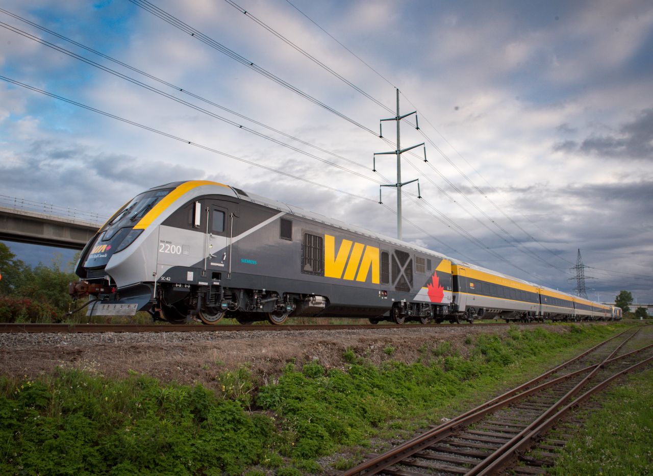 Nová souprava od Siemens pro provoz v Kanadě. Foto: Via Rail Canada