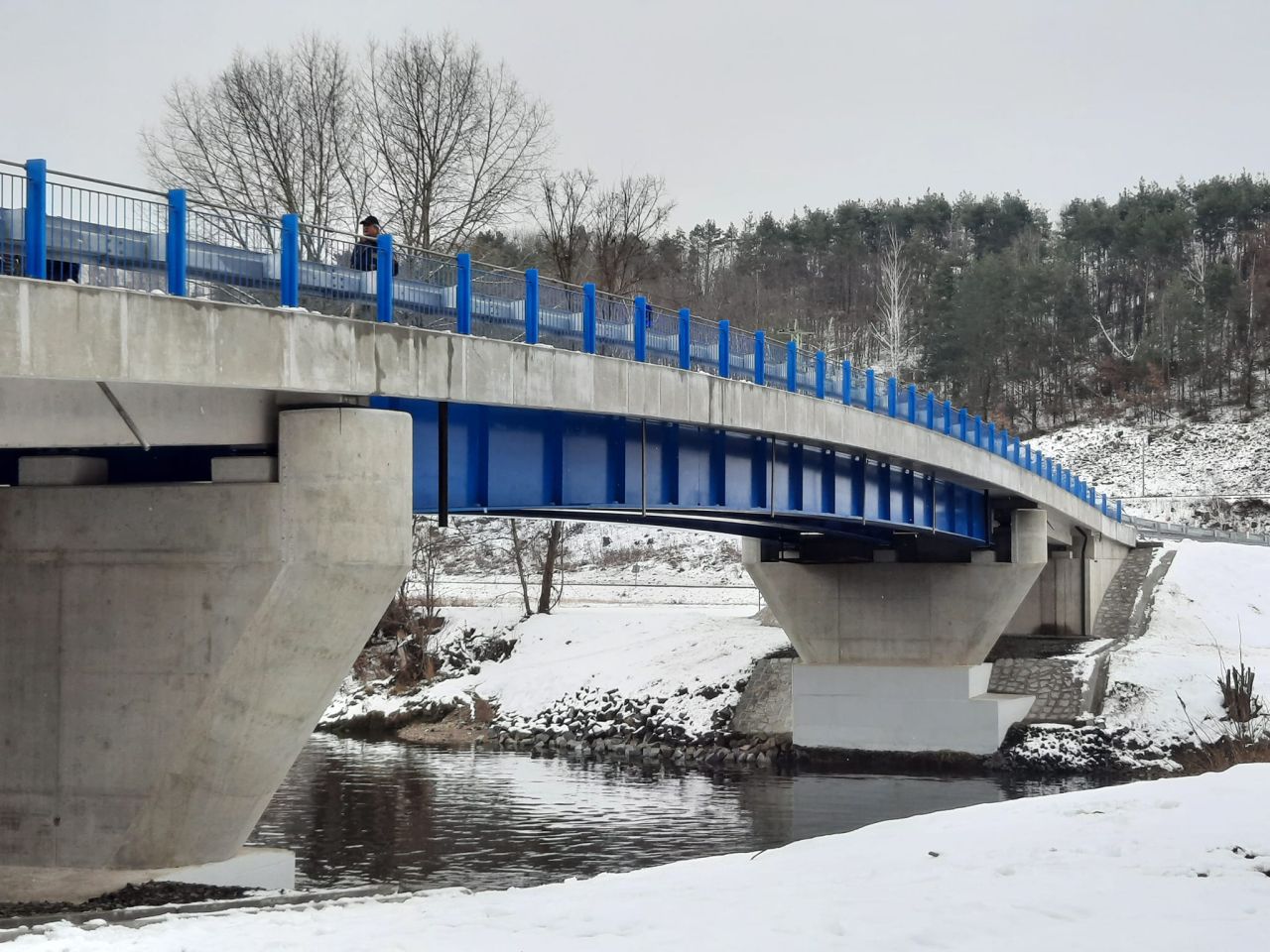 Nový most přes Jizeru ve Vinci. Foto: Krajská správa a údržba silnic Středočeského kraje