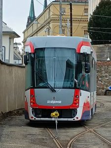 Nová tramvaj EVO1/o v Olomouci. Foto:  Zdopravy.cz