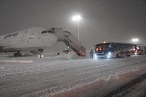 Letiště v Istanbulu během sněhové kalamity. Foto: Istanbul Airport