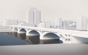 Vizualizace Libeňského mostu po rekonstrukci. Foto: Metrostav TBR