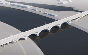 Vizualizace Libeňského mostu po rekonstrukci. Foto: Metrostav TBR