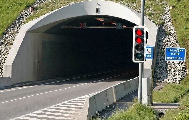 Jihlavský tunel na I/38. Pramen: ŘSD