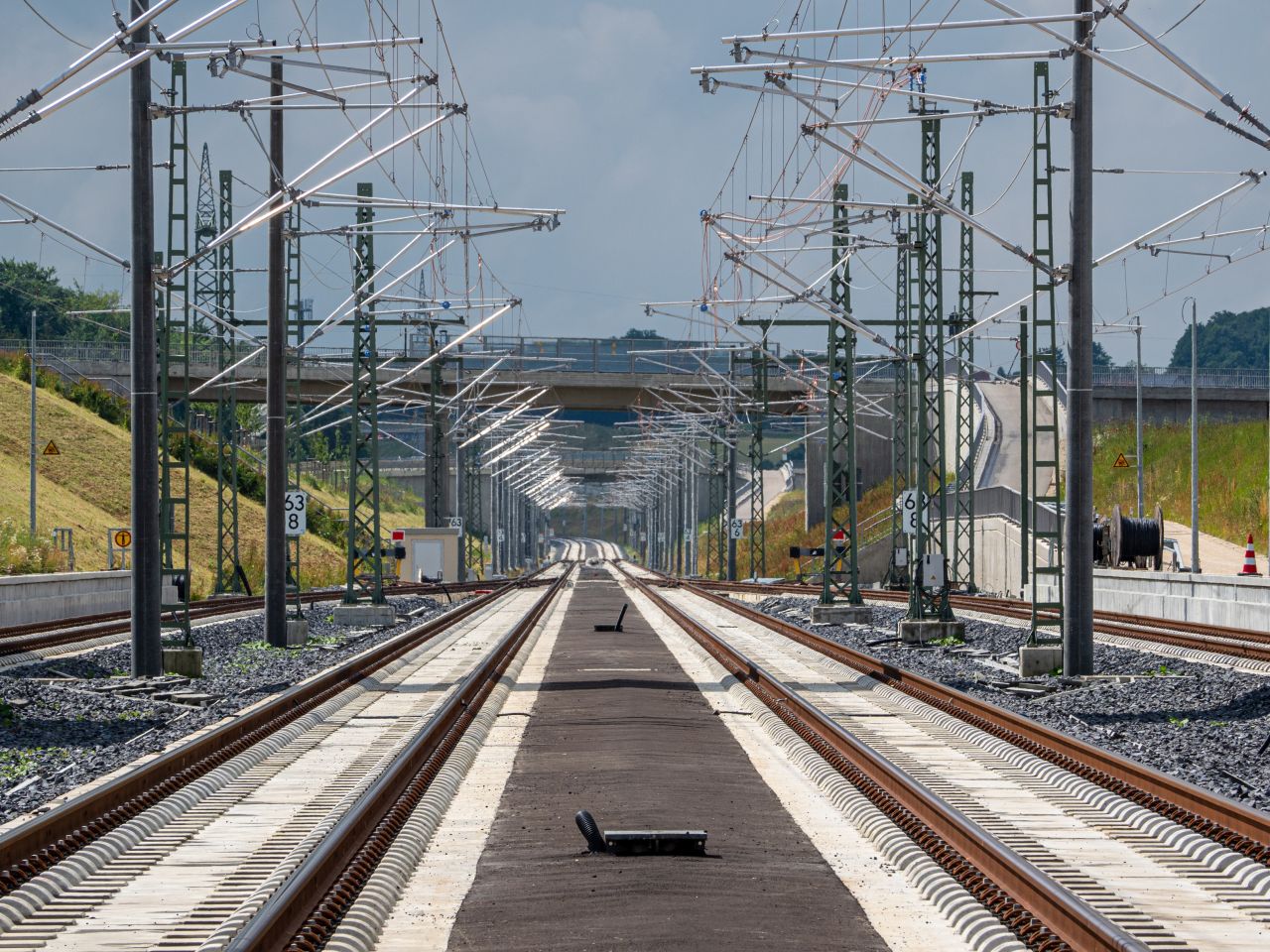 Nová vysokorychlostní trať z Ulmu do Wendlingenu. Foto: Jannik Walter / Deutsche Bahn