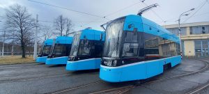 Představení čtyř hotových tramvají Škoda 39T. Foto: Jan Meichsner / Zdopravy.cz