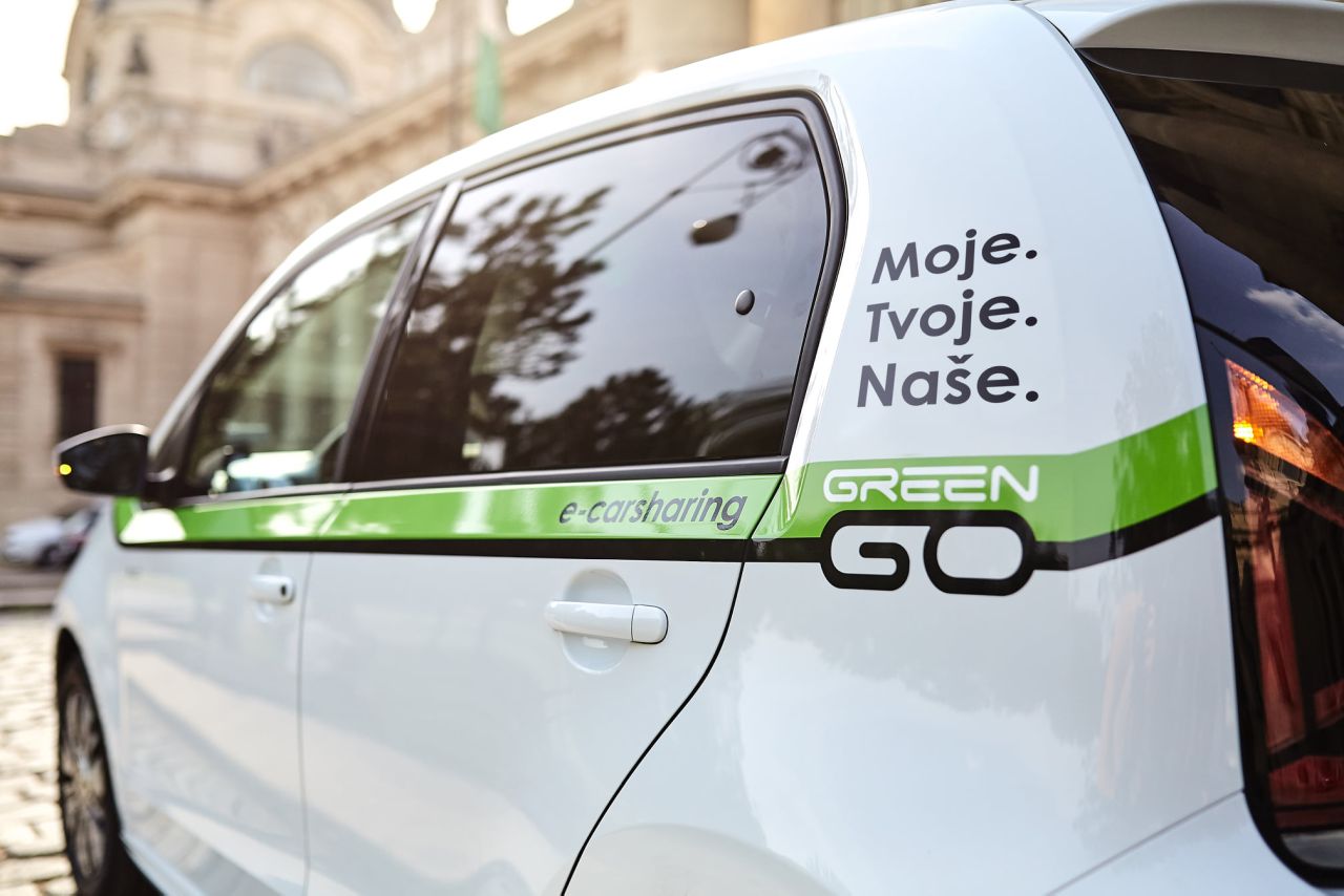 Elektromobil Škoda Citigo iV služby GreenGo. Foto: GreenGo