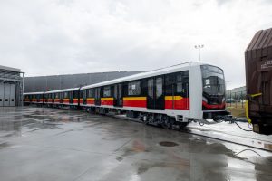 Souprava metra pro Varšavu na okruhu VUZ. Foto: Škoda Transportation
