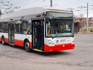 Poslední den provozu trolejbusu Škoda 25Tr v Brně ve Šlapanicích. Foto: Rudolf Staněk