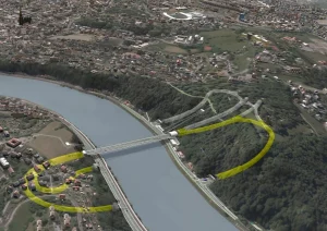 Kompletní plány tunelového komplexu a mostu v Linci na A26. Foto: ASFINAG